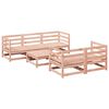 vidaXL Garden Sofa Set Reddish-brown Solid Douglas Fir wood Medium