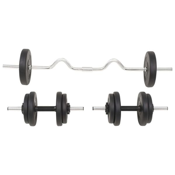 vidaXL Barbell and Dumbbell Set 66.1 lb