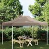 vidaXL Party Tent Roof 13.1x9.8' Taupe 2.95 oz/ft²