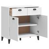 vidaXL Storage Cabinet White Engineered wood and plastic Medium