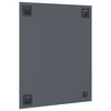 vidaXL Wall Mirror Rectangular 19.69 x 23.62 in Tempered Glass