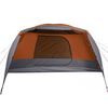 vidaXL Family Tent with Porch 6-Person Gray and Orange Waterproof