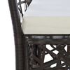 vidaXL 5 Piece Patio Dining Set Brown