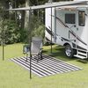 vidaXL Tent Carpet 98.4x118.1" Anthracite and White