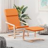 vidaXL Chill-Out Chair With Footstool Dark Yellow