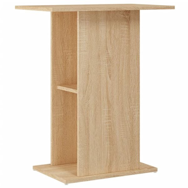 vidaXL Aquarium Stand Sonoma Oak Engineered Wood Medium Sleek