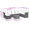 vidaXL Garden Sofa Set Beige