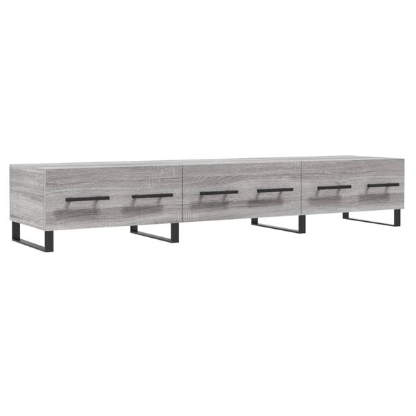 vidaXL TV Cabinet Grey Sonoma Engineered wood, iron Storage TV Cabinet