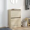 vidaXL Shoe Cabinet Sonoma Oak Engineered Wood Small Shoe Cabinet