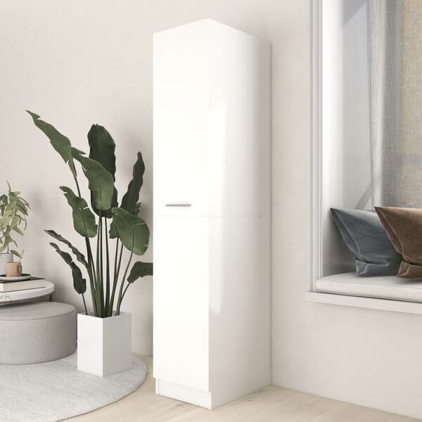 vidaXL Apothecary Cabinet White Engineered wood Medium