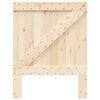vidaXL Headboard Natural Wood Solid Pine Wood Twin Hardwood Headboard