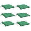 vidaXL Pallet Cushion Set of 6 Green Oxford fabric (100% polyester)