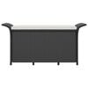 vidaXL Garden Bench Black Polyethylene with rattan look