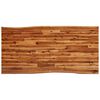 vidaXL Dining Table Natural acacia wood and black steel Large Durable