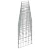 vidaXL Gabion Wall Galvanized Steel 177.2"x11.8"x19.7"