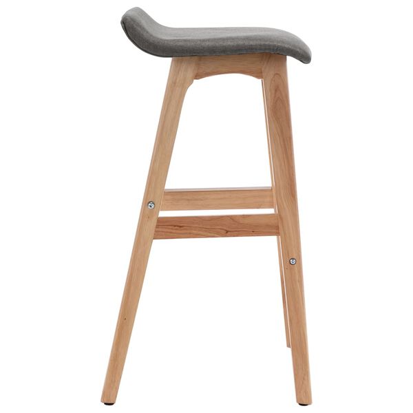 vidaXL Bar Stool Dark Gray Fabric