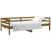 vidaXL Day Bed Honey brown Solid pine wood 35.4x74.8 in