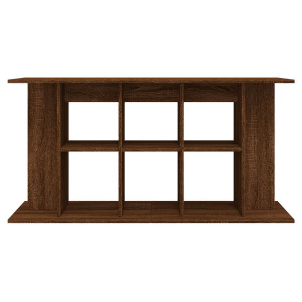 vidaXL Aquarium Stand Brown Oak Engineered wood 47.2 x 15.7 x 23.6 in