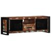 vidaXL TV Cabinet Black and Brown Solid reclaimed wood, iron Medium