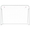 vidaXL Football Goal with Net White 84.3x29.5x59.8" Steel&Polyester