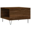 vidaXL Coffee Table Brown oak Engineered wood, metal Medium Coffee Table