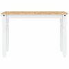 vidaXL Dining Table White Solid pine wood 44.1 x 23.6 x 29.5 in Durable