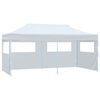 vidaXL Folding Pop-up Partytent with Sidewalls 9.8x19.7' Steel White