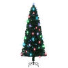 vidaXL Christmas Tree Green Fibre optic, steel 8 ft Christmas Tree