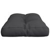 vidaXL Pallet Cushion Black Polyester 27.6 x 15.7 x 4.7 in