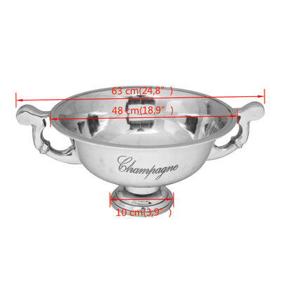 vidaXL Trophy Cup Champagne Cooler Aluminum Silver