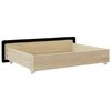 vidaXL Bed Drawer Black