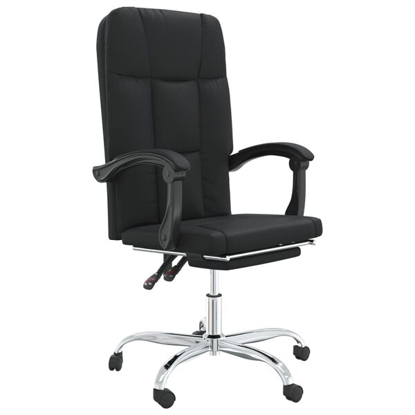 vidaXL Reclining Office Chair Black