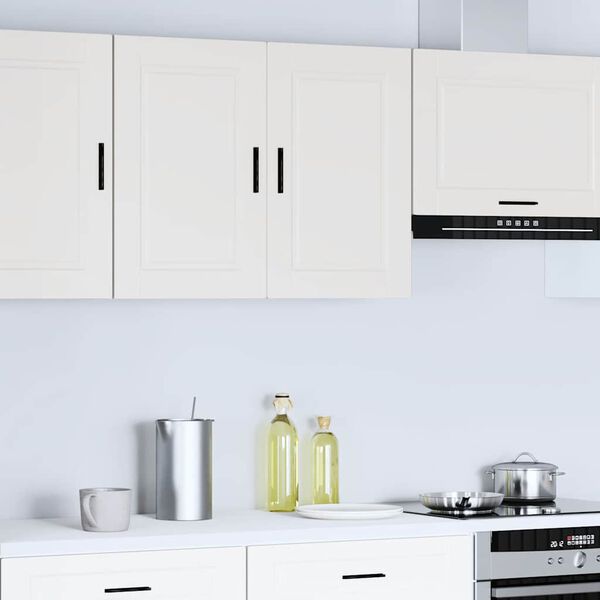vidaXL Kitchen Wall Cabinet White Engineered Wood 31.5 x 12.2 x 23.6 in