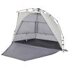 vidaXL Beach Tent 2-Person Gray Quick Release Waterproof