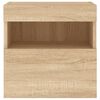 vidaXL TV Wall Cabinet Sonoma oak Engineered wood Small Storage