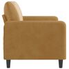 vidaXL 2-seater Sofa Brown Velvet (100% polyester), metal, textilene