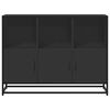 vidaXL Sideboard Black Engineered wood, Metal 39.4x13.8x29.9 in