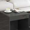 vidaXL Nesting Table Set of 3 High gloss grey Engineered wood