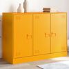 vidaXL Sideboard Mustard Yellow Cold-rolled Steel Medium Sideboard