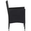 vidaXL Dining Set Black and Cream