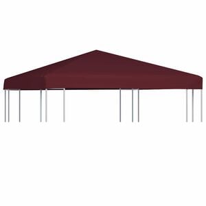 vidaXL Gazebo Top Cover 9.1 oz/yd² 9.8'x9.8' Bordeaux
