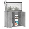 vidaXL Aquarium Stand Concrete Grey Engineered Wood 31.9 x 14.2 x 28.7 in