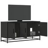 vidaXL TV Cabinet Black Engineered wood, metal Medium TV Cabinet