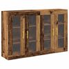 vidaXL Wall Cabinets 2 pcs Old Wood 27.36 x 13.39 x 35.43 in