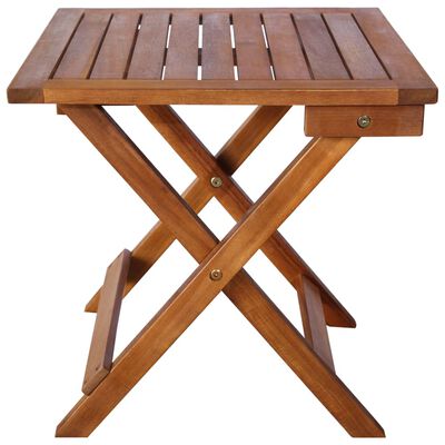 vidaXL 3 Piece Sunlounger with Tea Table Solid Acacia Wood
