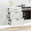 vidaXL Kitchen Base Cabinet Concrete grey Engineered wood