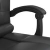 vidaXL Massage Office Chair Black Faux leather, metal, plywood, foam