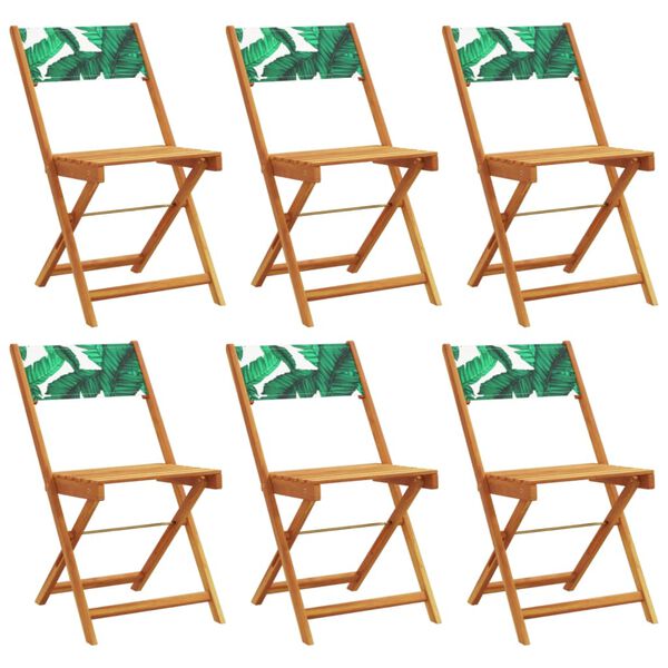 vidaXL Garden Chair Set of 6 Green