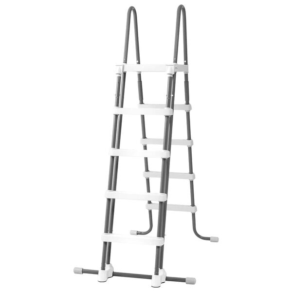 INTEX Pool Ladder Grey Steel, Plastic 52.0 in tall Pool Ladder Other