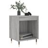 vidaXL Bedside Cabinet Set of 2 Grey Sonoma Engineered wood, metal